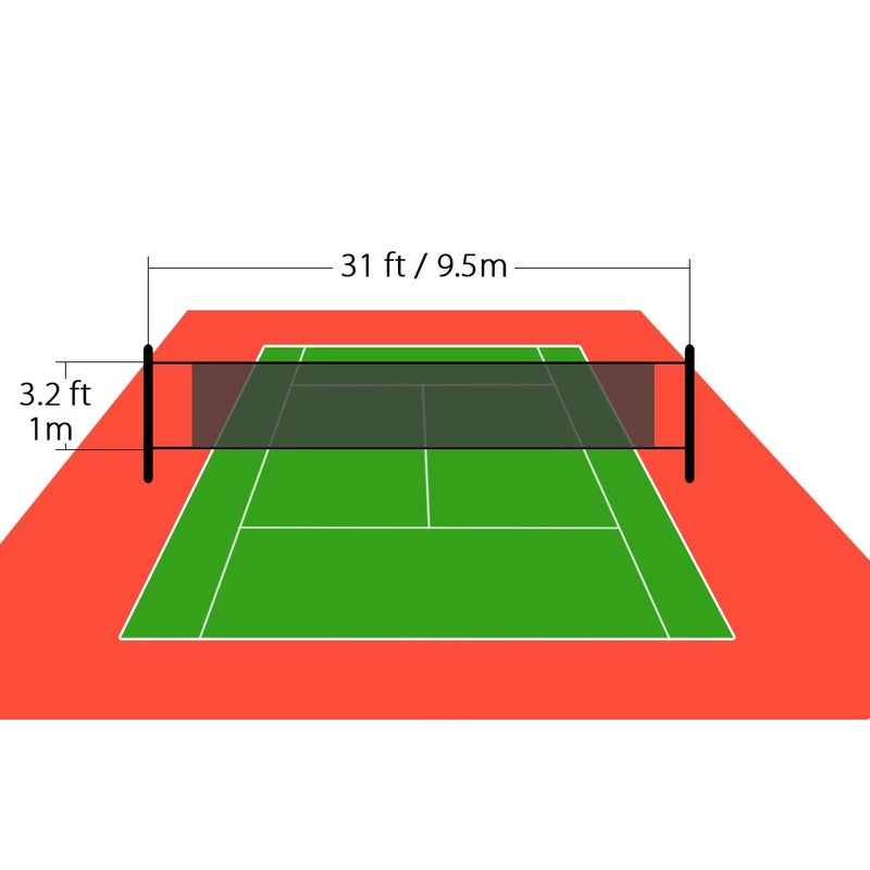 NKTM Outdoor Volleyball Net - 32x3 Feet Portable for Backyard & Pool - Image 2